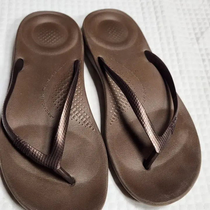 [BUNJANG] Fitflop Brown Flip-Flops Women&
