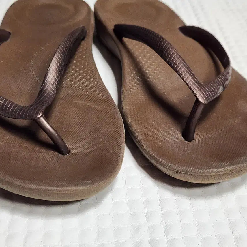 [BUNJANG] Fitflop Brown Flip-Flops Women&