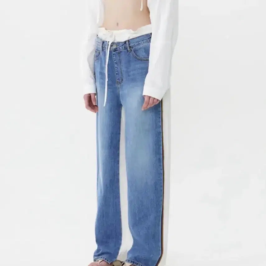 [BUNJANG] TheOpen Product (Now OPEN YY) Front Jean Cotton Denim Pants / 더오픈프로덕트 (현 오픈와이와이) 프론트 진 코튼 팬츠 데님 팬츠 청바지