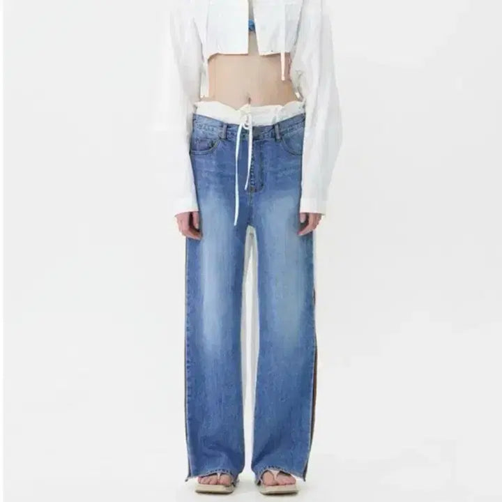 [BUNJANG] TheOpen Product (Now OPEN YY) Front Jean Cotton Denim Pants / 더오픈프로덕트 (현 오픈와이와이) 프론트 진 코튼 팬츠 데님 팬츠 청바지
