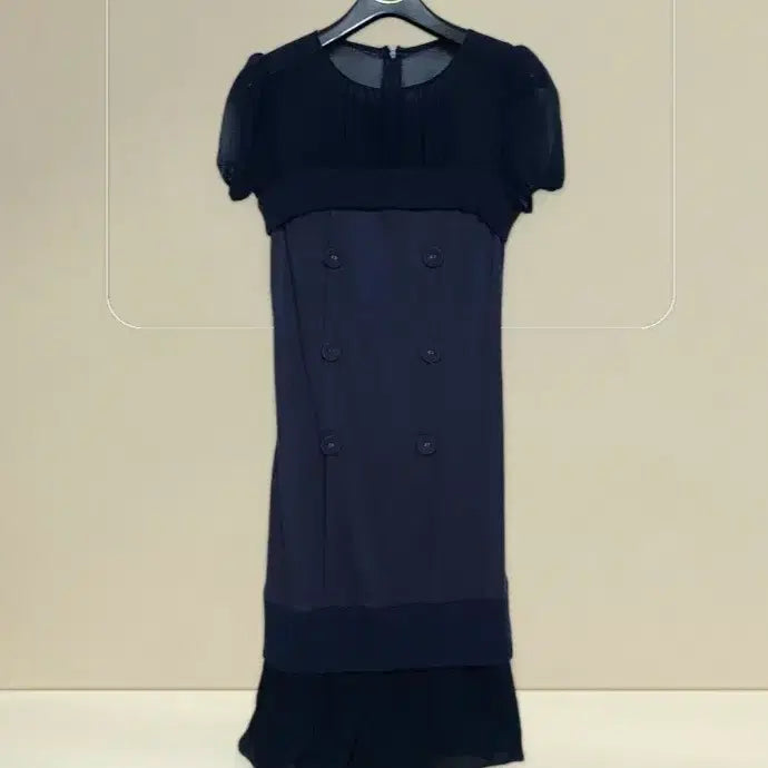 [BUNJANG] Maggin Night Bridge Sheer Chiffon Frill Dress / 55 매긴나잇브릿지 원피스 44~55 여성 시스루 쉬폰 프릴 정장