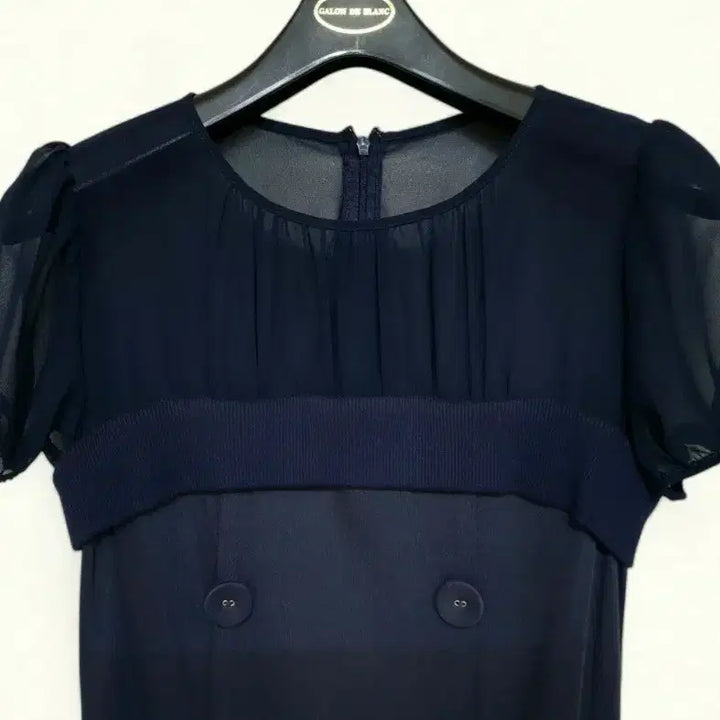 [BUNJANG] Maggin Night Bridge Sheer Chiffon Frill Dress / 55 매긴나잇브릿지 원피스 44~55 여성 시스루 쉬폰 프릴 정장