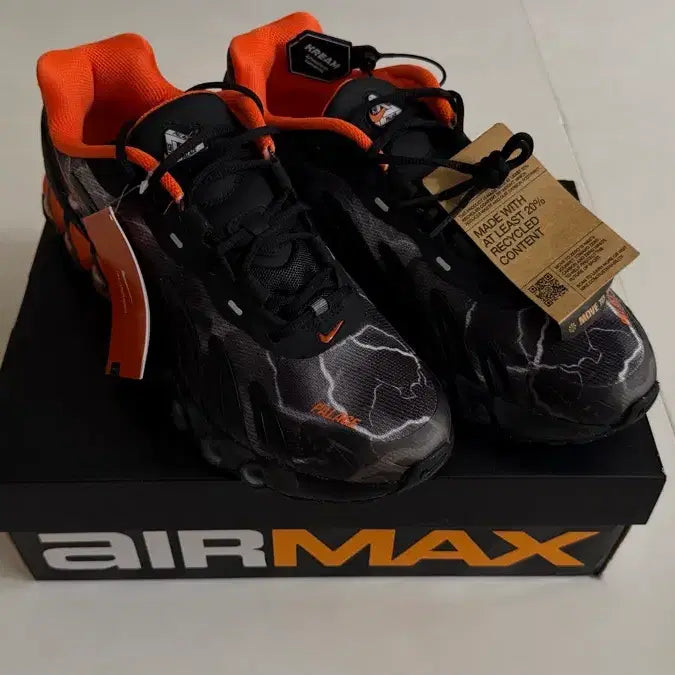 [BUNJANG] Nike Air Max Palace DN8 Black Safety Orange 275 / 나이키 에어맥스 팔라스 블랙 오렌지 275 새상품