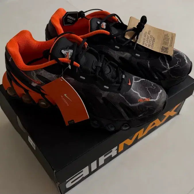 [BUNJANG] Nike Air Max Palace DN8 Black Safety Orange 275 / 나이키 에어맥스 팔라스 블랙 오렌지 275 새상품