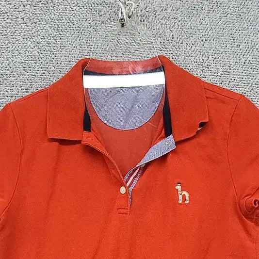 [BUNJANG] HAZZYS Orange Short-Sleeve Polo Dress / 해지스 오렌지 반팔 카라 원피스 85