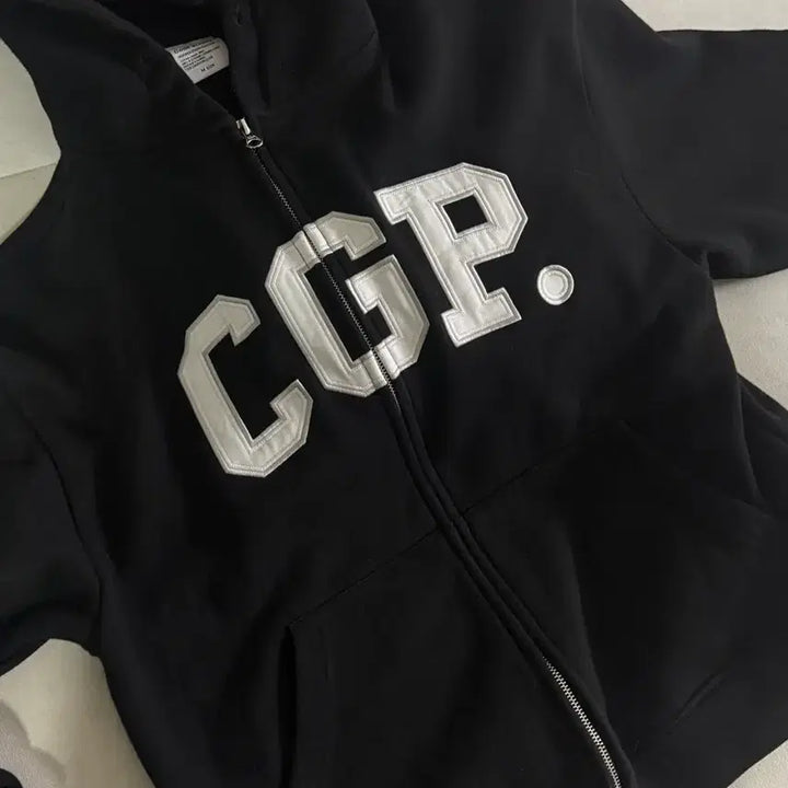 [BUNJANG] Code Graphy Arch Logo Hoodie Zip-up Black / 코드그라피 CGP 아치 로고 후드집업 블랙