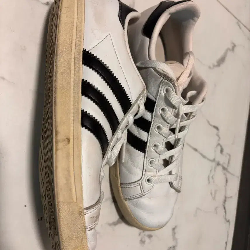 [BUNJANG] Adidas Campus White/Black 235 / 아디다스 캠퍼스 흰검 235