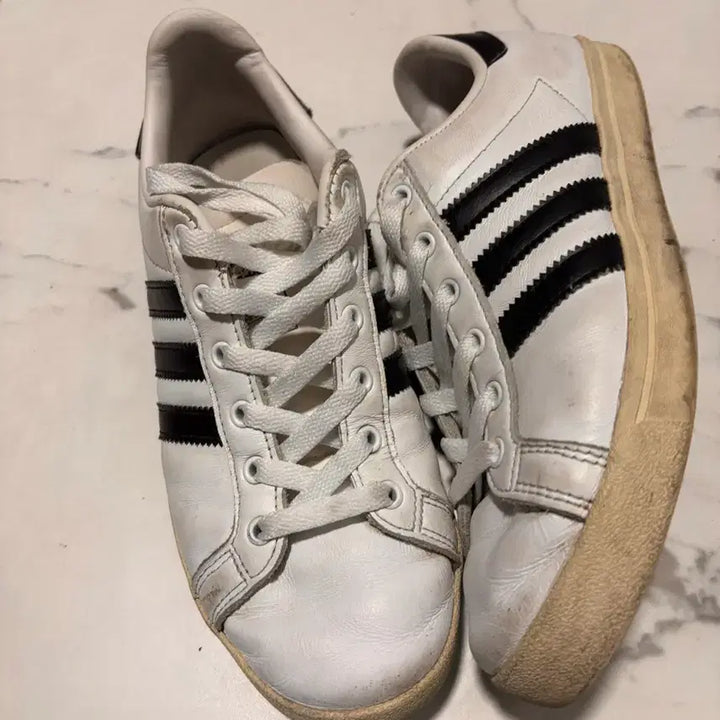 [BUNJANG] Adidas Campus White/Black 235 / 아디다스 캠퍼스 흰검 235