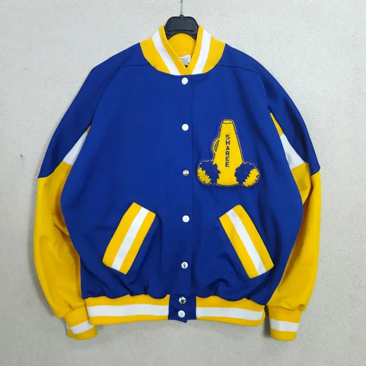 [BUNJANG] 80s-90s Cheerleader Supply Jersey Varsity Jacket M / 80~90s 치어리더 서플라이 져지 바시티 M