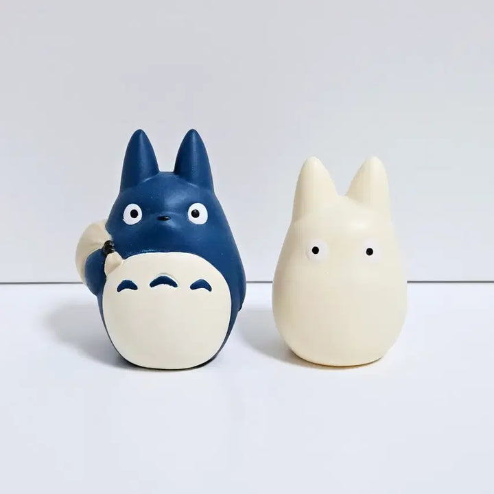 [BUNJANG] Studio Ghibli My Neighbor Totoro Medium Totoro &amp; Small Totoro Finger Puppet Set / 지브리 이웃집 토토로 중토토로 소토토로 손가락 인형 2종