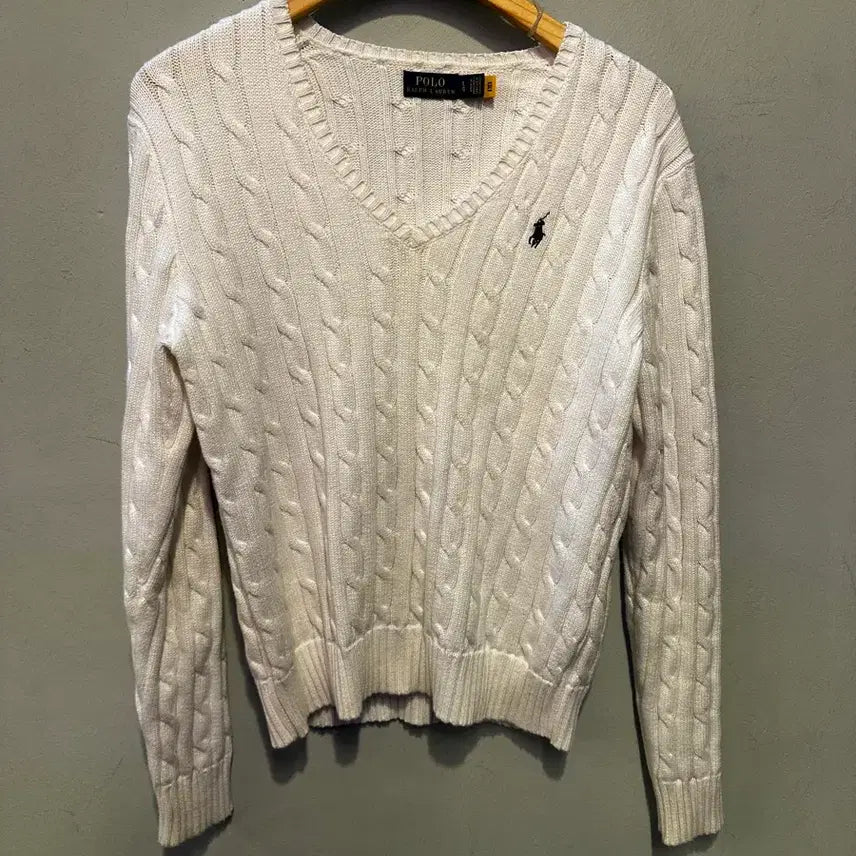 [BUNJANG] Polo Ralph Lauren Genuine Cable Knit Sweater / 폴로랄프로렌 정품 꽈베기니트