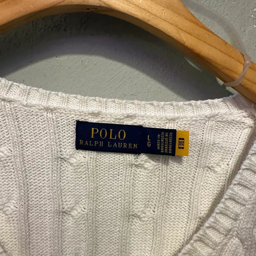 [BUNJANG] Polo Ralph Lauren Genuine Cable Knit Sweater / 폴로랄프로렌 정품 꽈베기니트