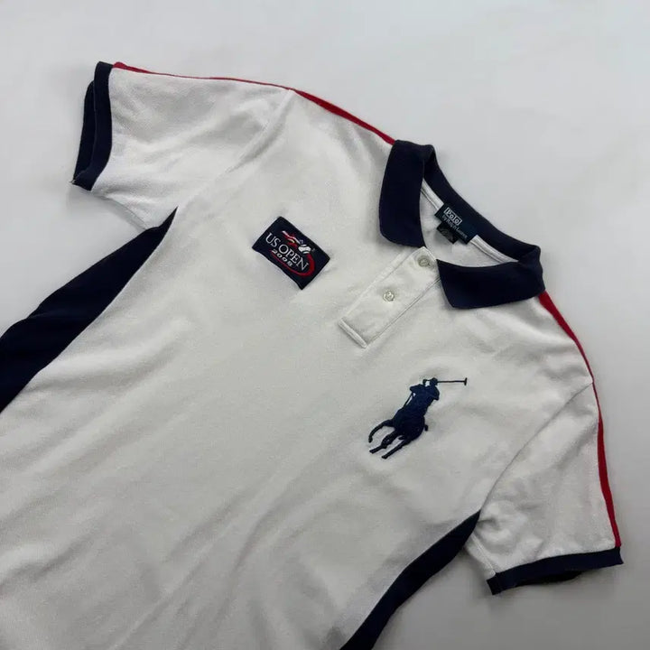 [BUNJANG] Polo Ralph Lauren US Open Big Pony White Polo Shirt / 폴로 랄프로렌 US오픈 빅포니 화이트 카라티