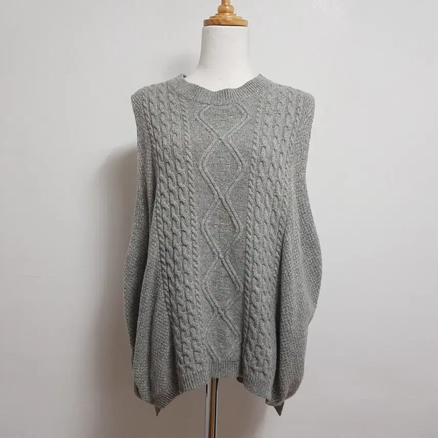 [BUNJANG] decibel Gray Knit Vest / 1112/decibel 여 free사이즈 그레이니트베스트/내옷방