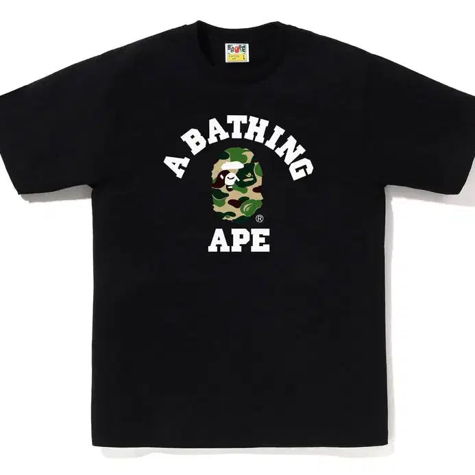 [BUNJANG] BAPE ABC Camo College Short Sleeve T-Shirt 26SS / [해외] 베이프 ABC 카모 컬리지 반팔 티셔츠 26SS