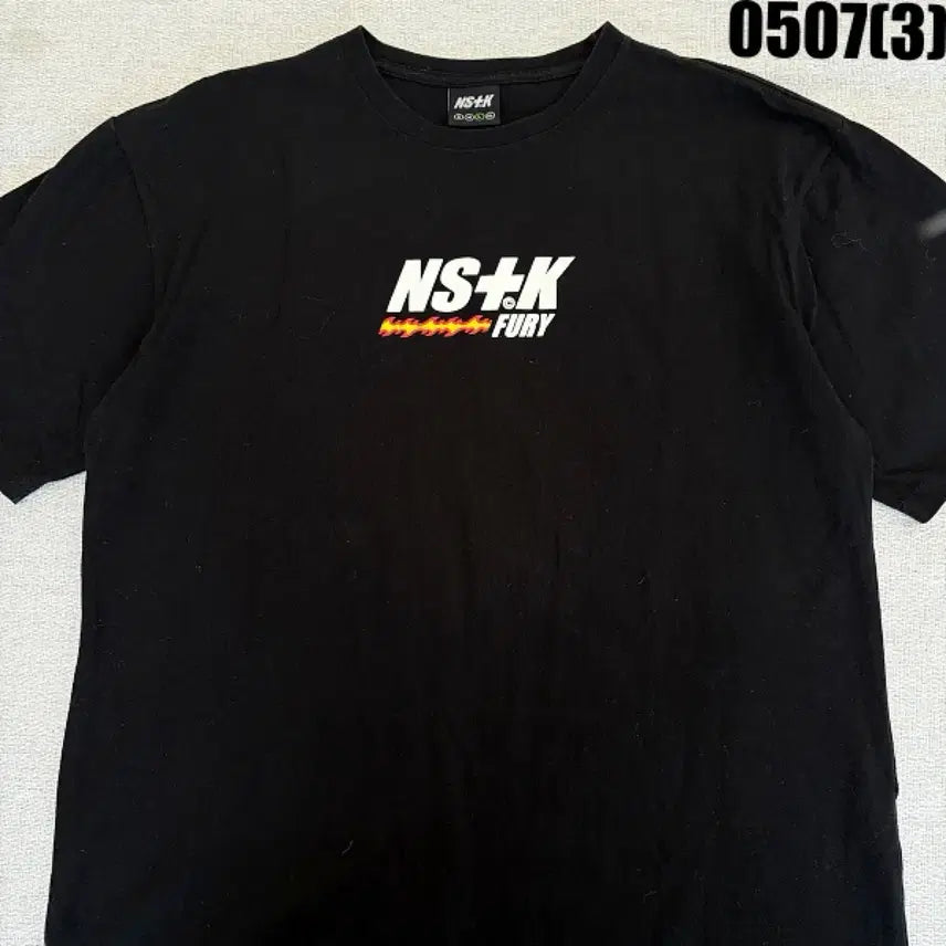 [BUNJANG] NS+K Fury Black Short Sleeve T-Shirt Size L / NS+K 퓨리 블랙 반팔 티셔츠 L 0507