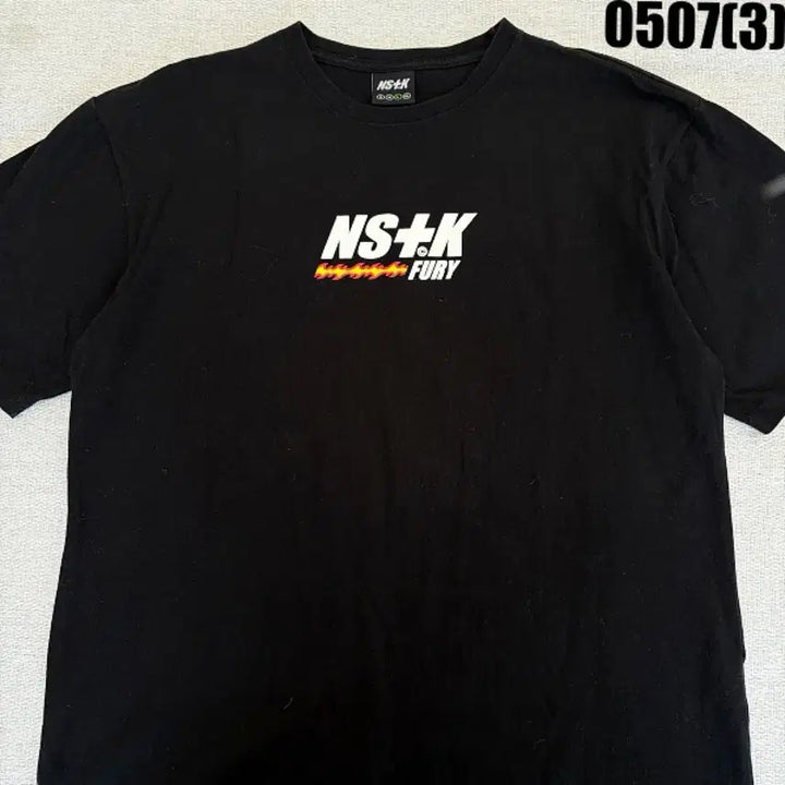 [BUNJANG] NS+K Fury Black Short Sleeve T-Shirt Size L / NS+K 퓨리 블랙 반팔 티셔츠 L 0507