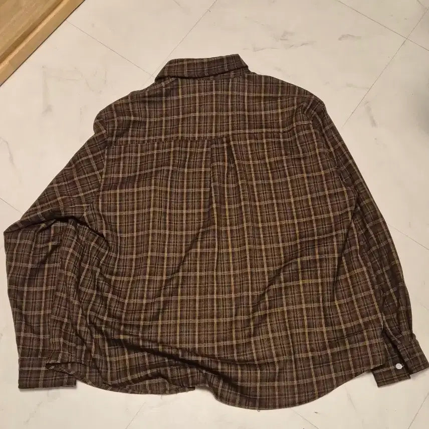[BUNJANG] Brown Checkered Shirt / 보세 체크셔츠