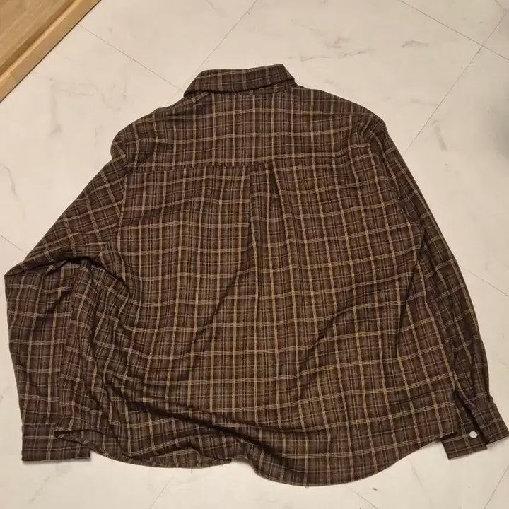 [BUNJANG] Brown Checkered Shirt / 보세 체크셔츠