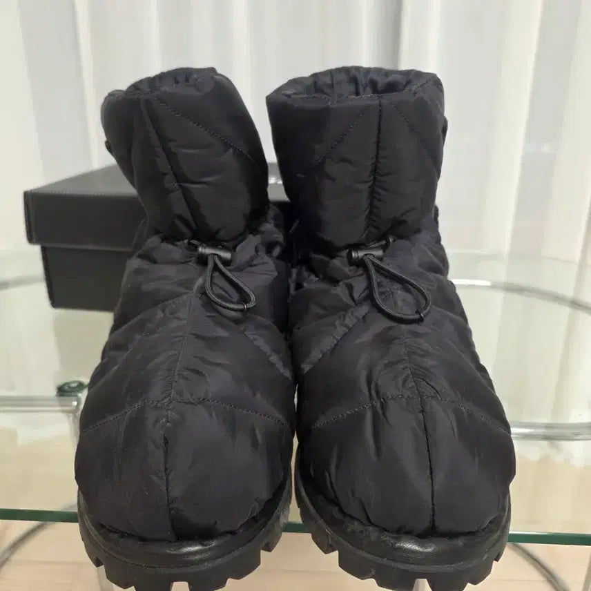 [BUNJANG] Prada Quilted Nylon Fabric Boots Black Women&
