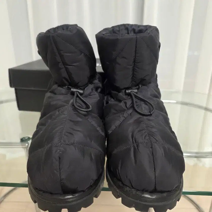 [BUNJANG] Prada Quilted Nylon Fabric Boots Black Women&