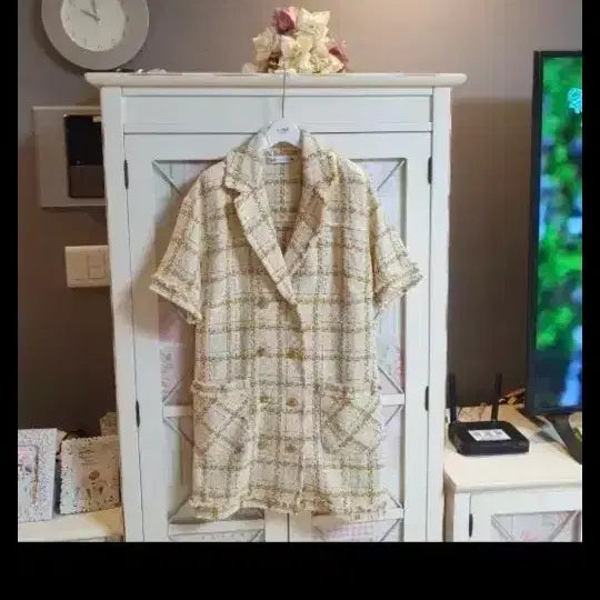 [BUNJANG] Zara Tweed Jacket Style Mini Dress / 자라 트위드자켓 트위드원피스/55
