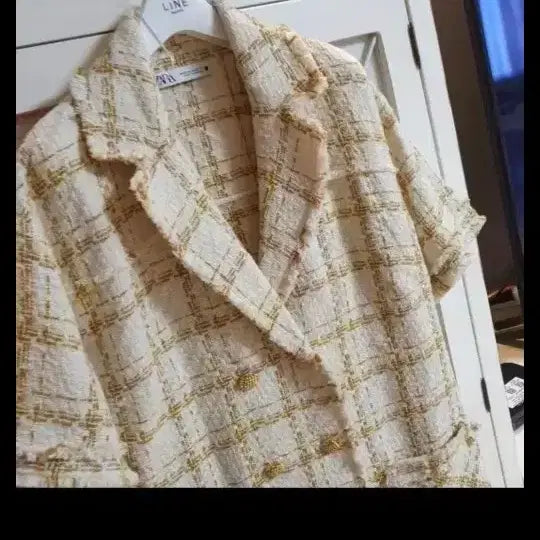 [BUNJANG] Zara Tweed Jacket Style Mini Dress / 자라 트위드자켓 트위드원피스/55