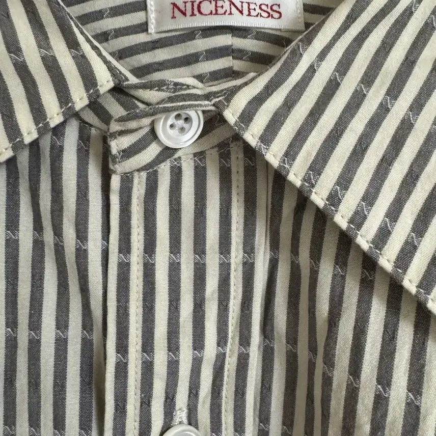 [BUNJANG] Ness Clement Stripe Dobby Shirt XL / [XL] 나이스네스 클레멘트 스트라이프 도비셔츠