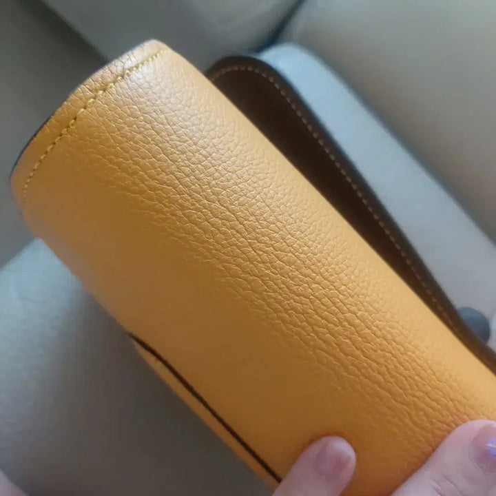 [BUNJANG] Bamboo Leather Clutch Bag / 뱀부 가죽 클러치백
