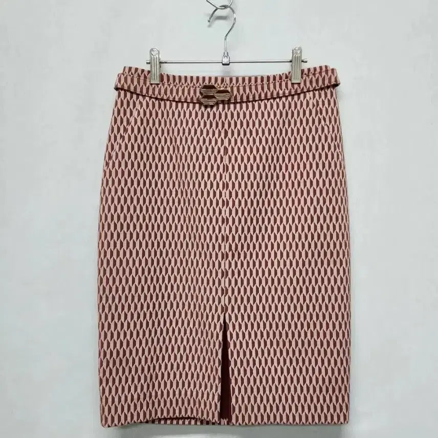 [BUNJANG] Jigotte Geometric Belted Slit Skirt / 지고트 지오메트릭 벨티드 슬릿 스커트 67(55)사이즈