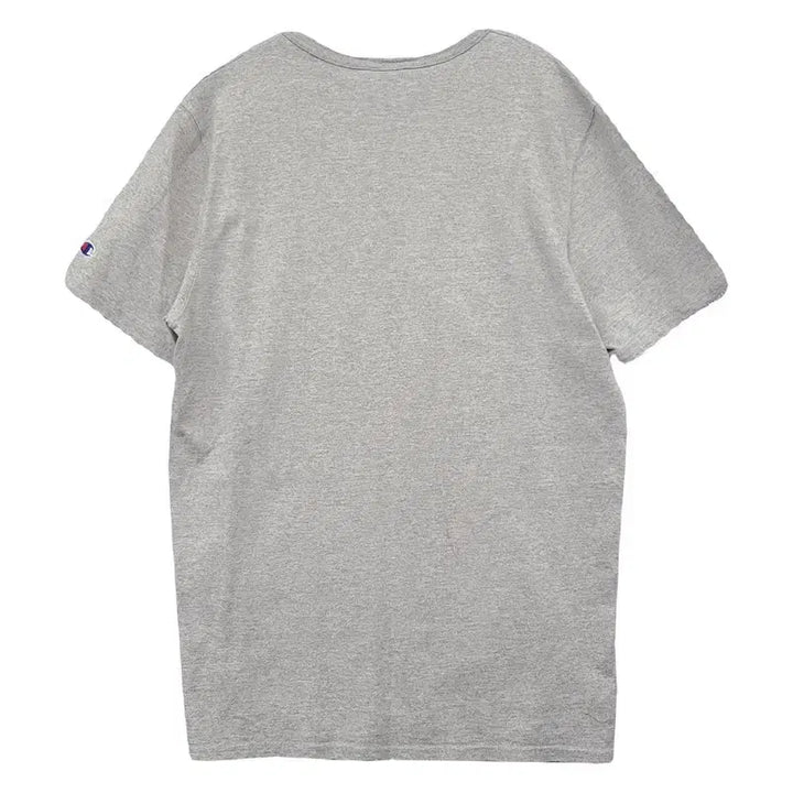 [BUNJANG] Champion Printing Light Grey T-Shirt LARGE / 챔피온 프린팅 라이트 그레이 반팔티 LARGE