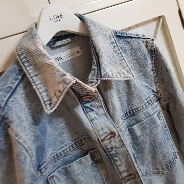 [BUNJANG] Zara Denim Mini Dress Size 55 / 자라 데님원피스/55