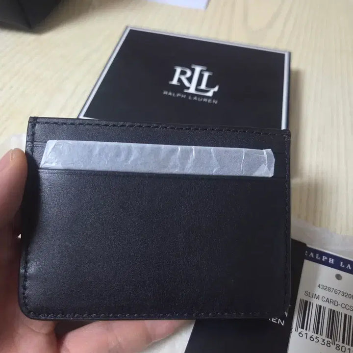[BUNJANG] Polo Ralph Lauren Slim Cardholder Black Leather / 랄프로렌 블랙 카드지갑 새상품