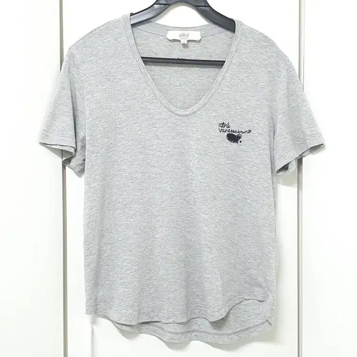 [BUNJANG] Atelier Vanessa Bruno Grey V-Neck T-Shirt S / athe 아떼 바네사브르노 그레이 브이넥티 S