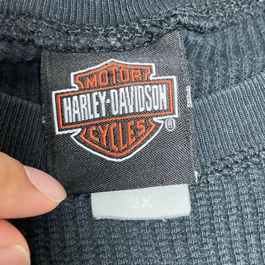 [BUNJANG] Vintage Harley-Davidson Thermal Waffle Knit T-Shirt / 빈티지 할리데이비슨 써멀 티셔츠 harley thermal