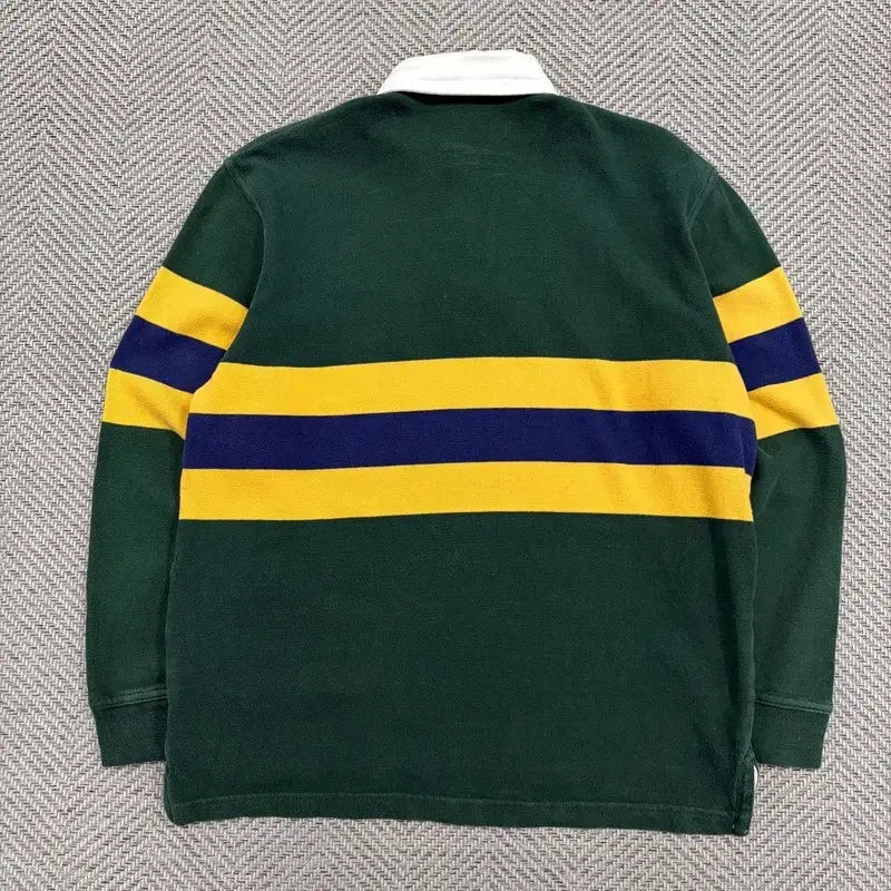 [BUNJANG] Gap Striped Colorblock Pique T-Shirt / 갭 단가라 배색 피케티셔츠 v3572