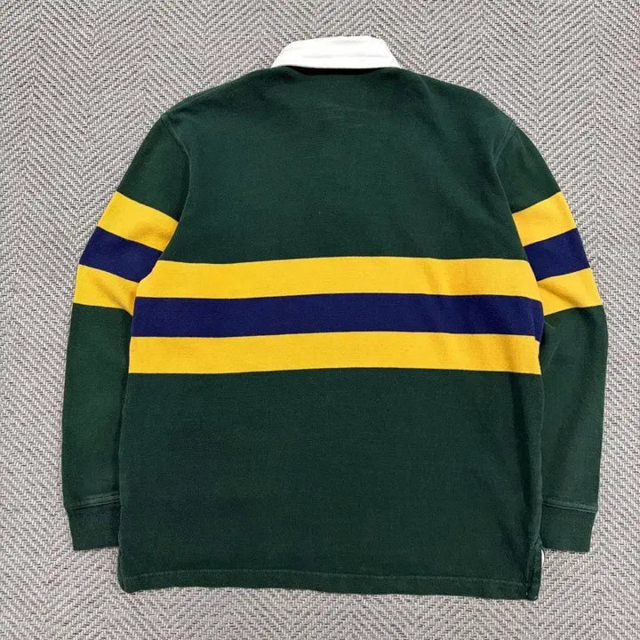 [BUNJANG] Gap Striped Colorblock Pique T-Shirt / 갭 단가라 배색 피케티셔츠 v3572