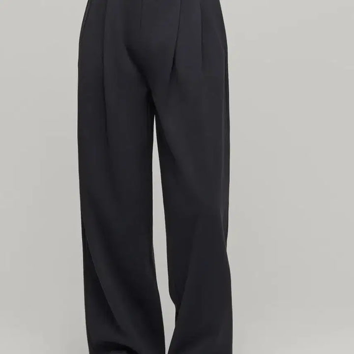 [BUNJANG] Musinsa Double Knit Two-Tuck Wide Sweatpants Dark Grey M / 무신사 더블 니트 투 턱 와이드 스웨트 팬츠 다크 그레이  M