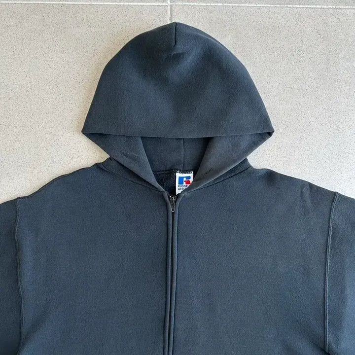 [BUNJANG] Russell Athletic 90s Vintage Hooded Zip-Up Sweatshirt Black M / 90s 빈티지 러셀 후드집업 블랙 M USA