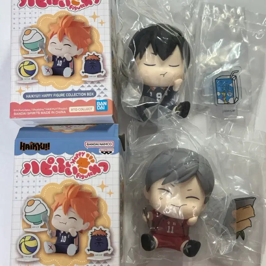 [BUNJANG] Haikyu!! Happy Figure Kageyama x Lev Bundle Set (Sealed) / 미개봉 하이큐 해피피규어 카게야마 리에프 일괄