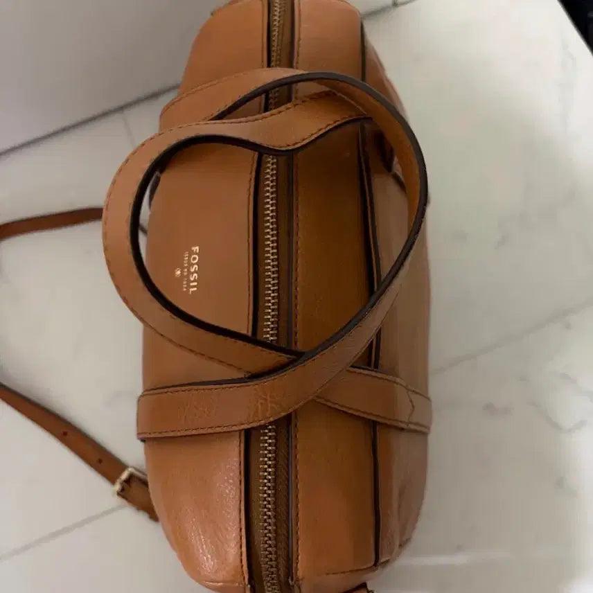 [BUNJANG] Fossil Sydney Satchel Bag - Camel / 파슬(Fossil) 시드니 사첼백-카멜