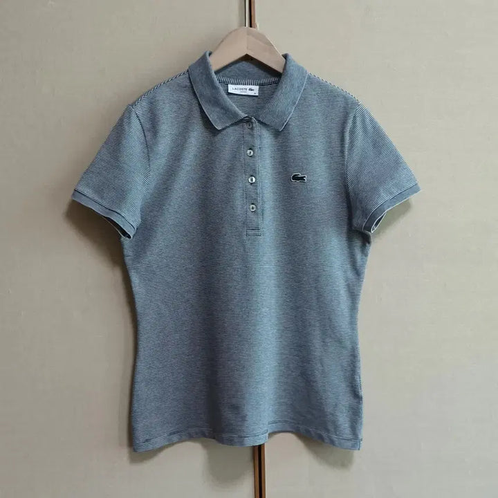 [BUNJANG] Lacoste Striped Short Sleeve T-Shirt Women&
