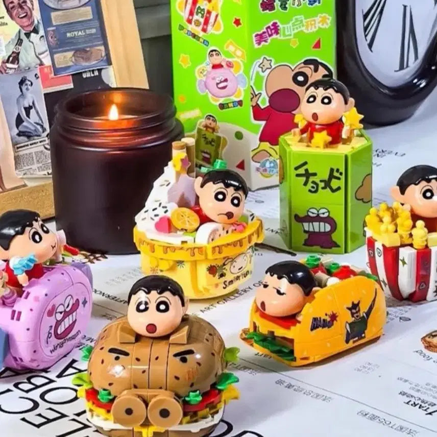 [BUNJANG] Crayon Shin-chan Hot Dog Lego Block Set / (새상품)짱구 핫도그 레고 블록 조립