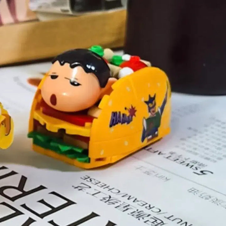 [BUNJANG] Crayon Shin-chan Hot Dog Lego Block Set / (새상품)짱구 핫도그 레고 블록 조립