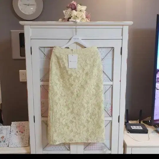 [BUNJANG] It Michaa Lace Long Skirt Ivory Size 55 / 잇미샤 레이스 롱스커트/55 새상품