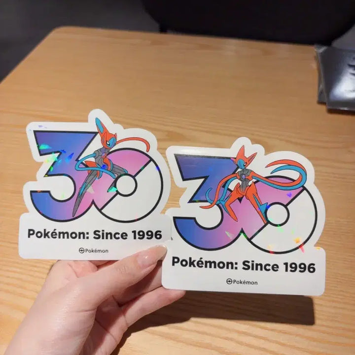 [BUNJANG] Pokemon 30th Anniversary Stickers Deoxys Attack Form &amp; Speed Form Set / 포켓몬 30주년 기념 스티커 테오키스 공격폼, 스피드폼 세트