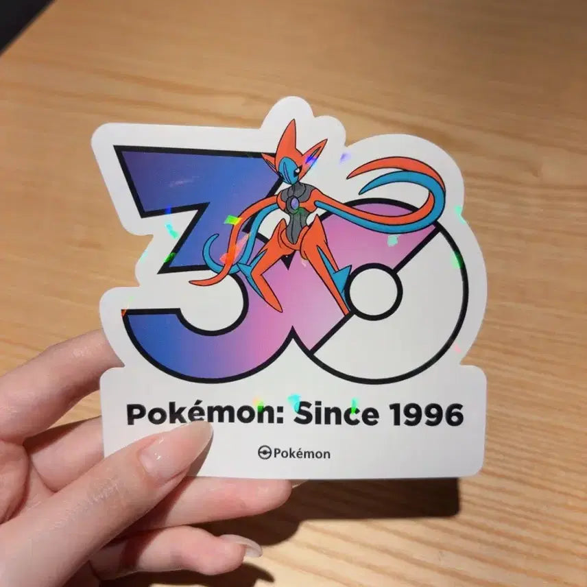 [BUNJANG] Pokemon 30th Anniversary Stickers Deoxys Attack Form &amp; Speed Form Set / 포켓몬 30주년 기념 스티커 테오키스 공격폼, 스피드폼 세트