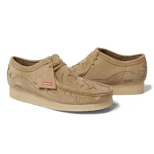 [BUNJANG] Supreme Clarks Wallabee Tan Suede Loafers UK 8 / 슈프림 클락스 Wallabee Tan 스웨이드 uk8 265mm 새제품