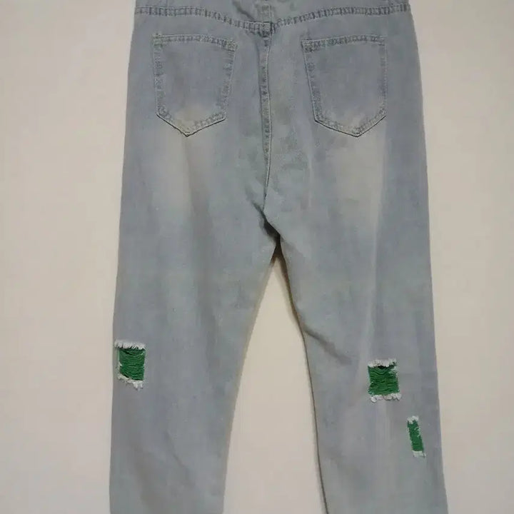 [BUNJANG] Distressed Pearl Detail Jeans / 데미지 진주 포인트 청바지 29~30