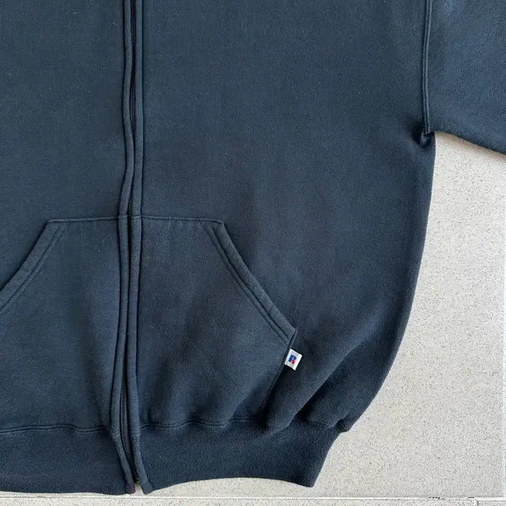 [BUNJANG] Vintage Russell Athletic Black Hoodie Zip-Up XL / 90s 빈티지 러셀 후드집업 블랙 XL